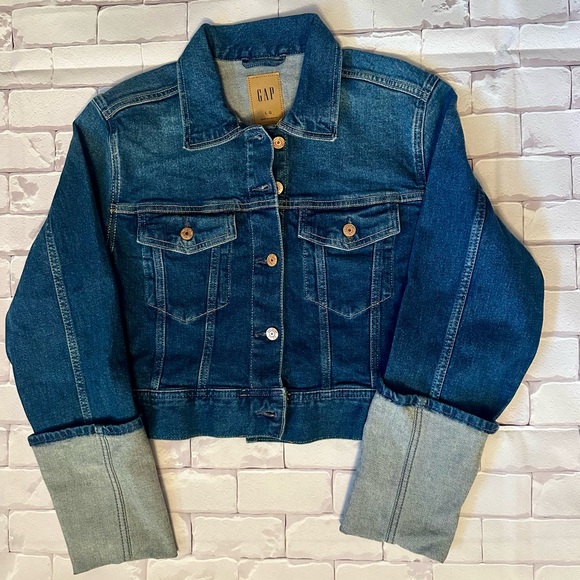 GAP Jackets & Blazers - GAP Women's Dark Blue Denim Jacket